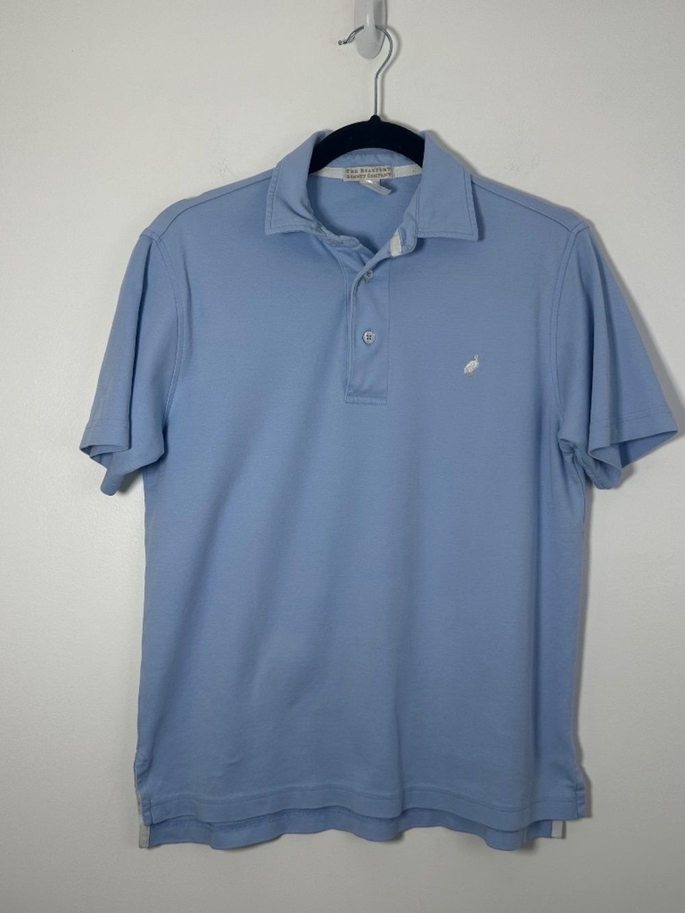 The Beaufort Bonnet Company Mens XS Light Blue Croquet Party Polo Pima Cotton